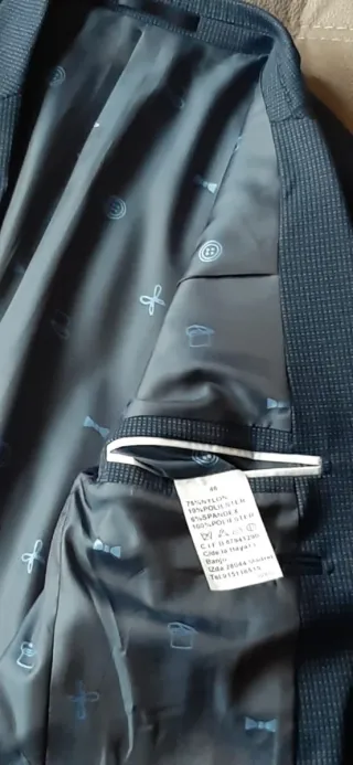 Traje juvenil azul para graduación, celebraciones.