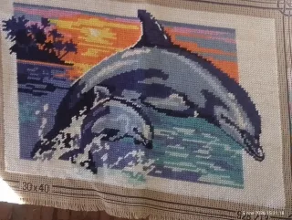 Tapiz Delfines Atardecer 30x40