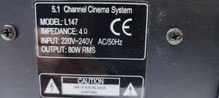 Home Cinema Airis L147 5.1 Plata