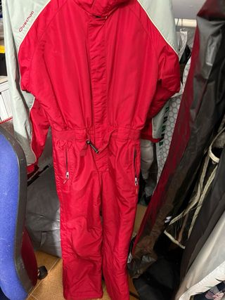 Mono de esquí Quechua rojo/gris T12