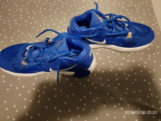 Zapatillas Baloncesto Nike Azul y Dorado