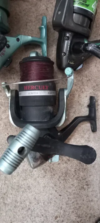 3 carretes de pesca