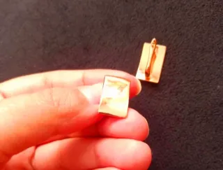 Pendientes laminados oro