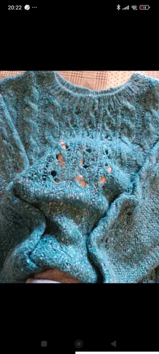 Maglione vintage anni '80 traforato