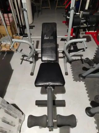 Banco de pesas plegable press banca