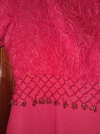 Vestido fiesta rojo largo