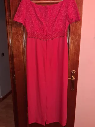 Vestido fiesta rojo largo