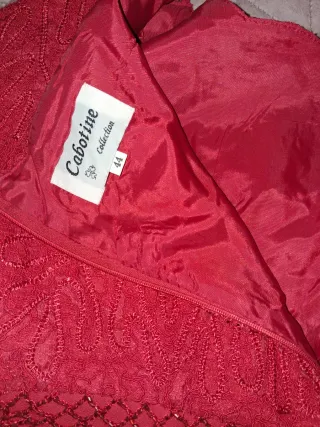 Vestido fiesta rojo largo