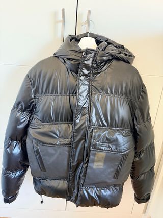 Cazadora abrigo DARK&FISH negra nueva sin utilizar