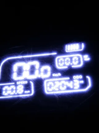 Patinete eléctrico naranja y negro