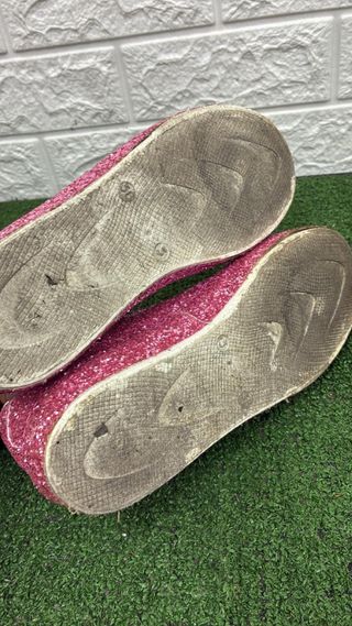 Scarpe donna glitter rosa e argento