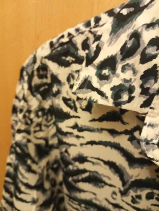 Camisa animal print Mango Talla XL/48