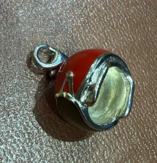 Colgante Thomas Sabo Casco Plata Esmalte Rojo