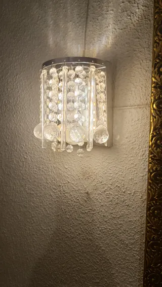 Lámpara de pared de cristal para pasillo