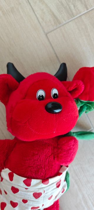 Peluche diavoletto rosso San Valentino diablito