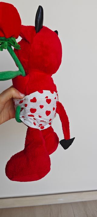 Peluche diavoletto rosso San Valentino diablito