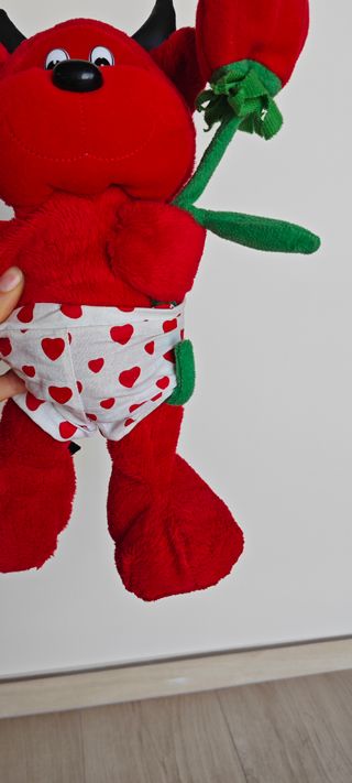 Peluche diavoletto rosso San Valentino diablito