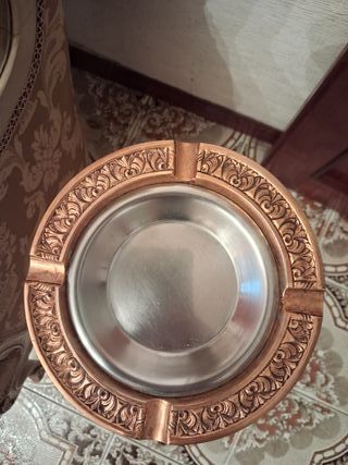 Cenicero Vintage Latón y Mármol