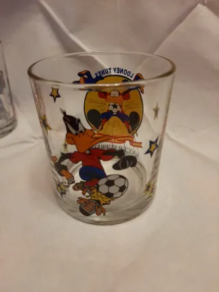 2 Bicchieri Looney Tunes Calcio