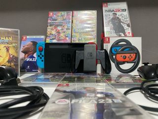 Nintendo Switch+Juegos+ Accesorios (lote completo)