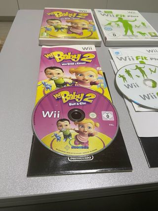 Pack Juegos Wii: My Baby 2, Wii Fit Plus, Wii Spor