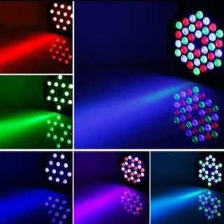 4x Proiettore Luci Strobo Discoteca Rgb led farett