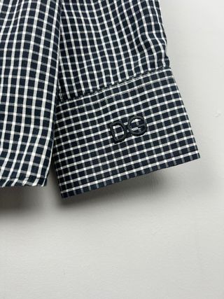 Camisa Dolce & Gabbana Cuadros Negra y Blanco
