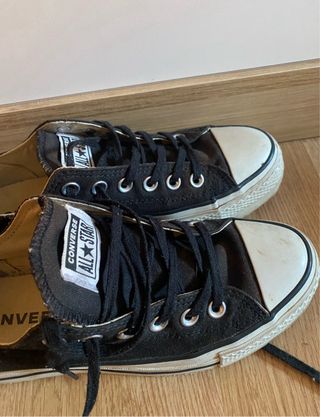 Converse plataforma negras