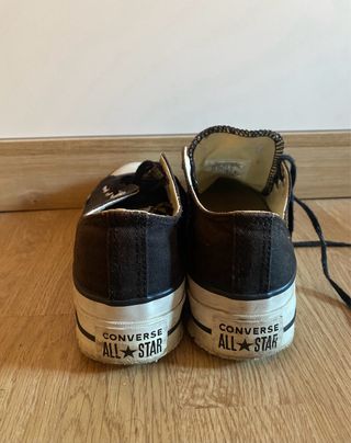 Converse plataforma negras