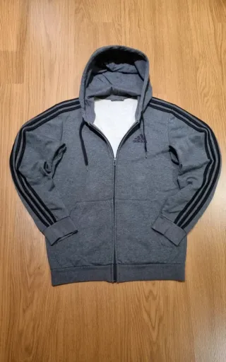 Sudadera Adidas Gris Talla S Con Capucha