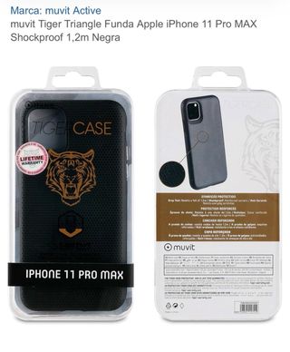 Custodia Tigercase per iPhone 11 Pro Max Nero