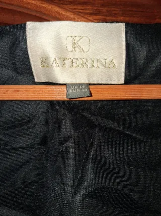 Vestido largo negro terciopelo elástico