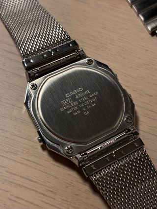 Reloj Casio A700 Plateado + Correa Extra