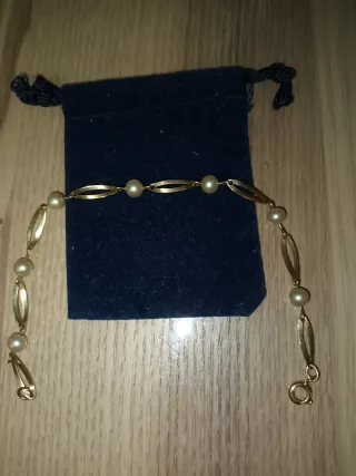 Pulsera con baño de oro