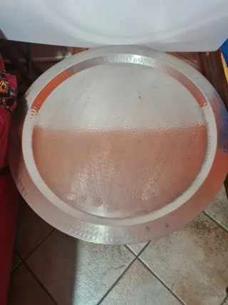 Tavolino etnico ferro e metallo