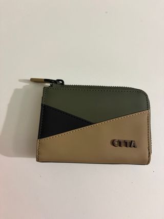 Monedero CTTA Beige y Verde Militar