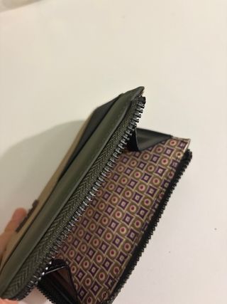 Monedero CTTA Beige y Verde Militar