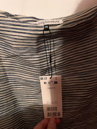 Blusa Adolfo Dominguez Talla 38 Rayas nueva
