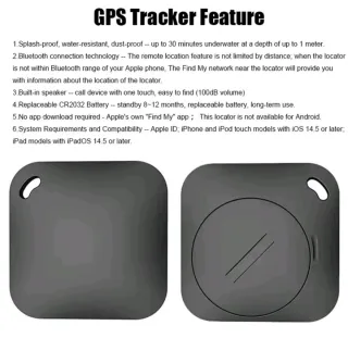 Localizador compatible con Apple Find My