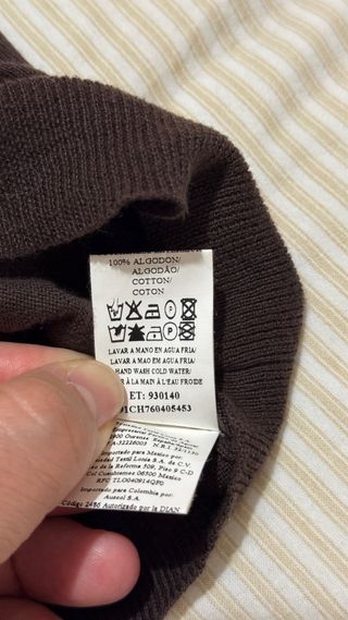 Jersey Carolina Herrera Marrón V-Neck