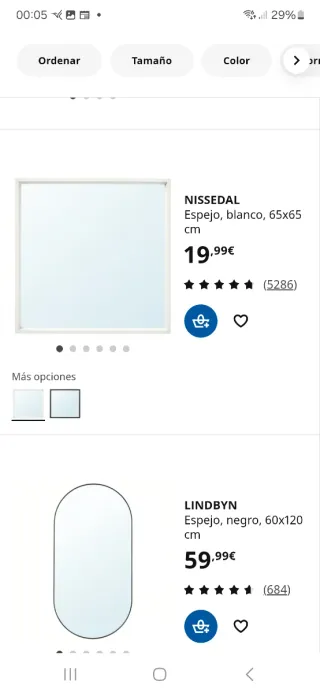 Espejo Blanco Ikea