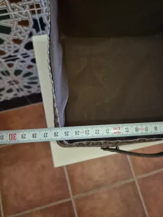 Mueble auxiliar 3 cestas mimbre blanco