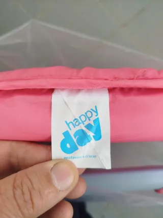 Hamaca para bebé rosa con estampado