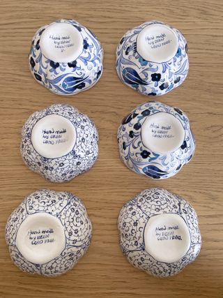 Set 6 ciotole Samur ceramica hand made lead free