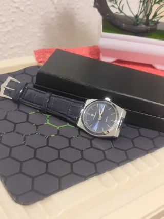 Reloj Poedagar Hombre Azul y Plateado