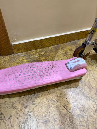 Patinete infantil rosa 3 ruedas