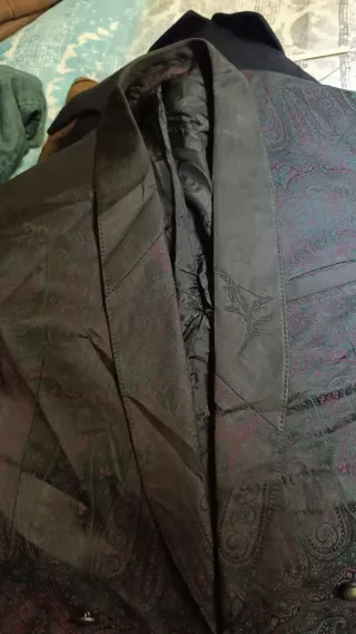 Chaqueta americana hombre negra