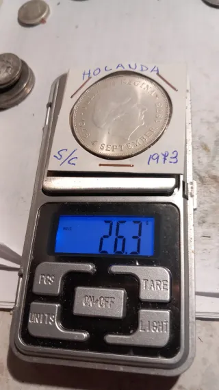 Moneda Plata Holanda Juliana 1973