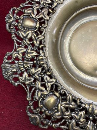 Plato antiguo barroco calado