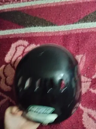 Casco Negro Medio Huevo